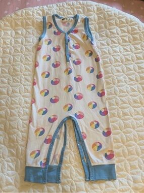 Monica + Andy One Piece Beach Ball Print Romper